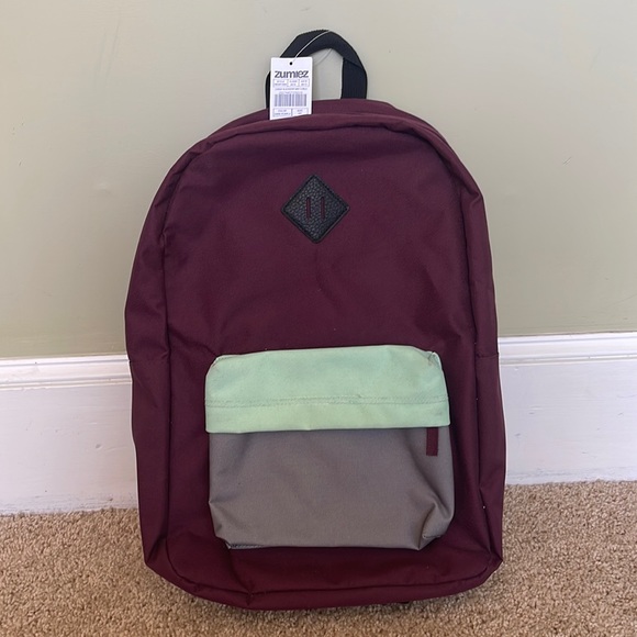 Zumiez Handbags - NWT Zumiez Purple and Teal Backpack